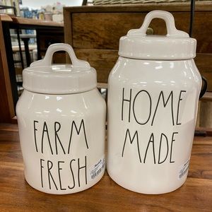 Rae Dunn Homemade and Farm Fresh Canisters